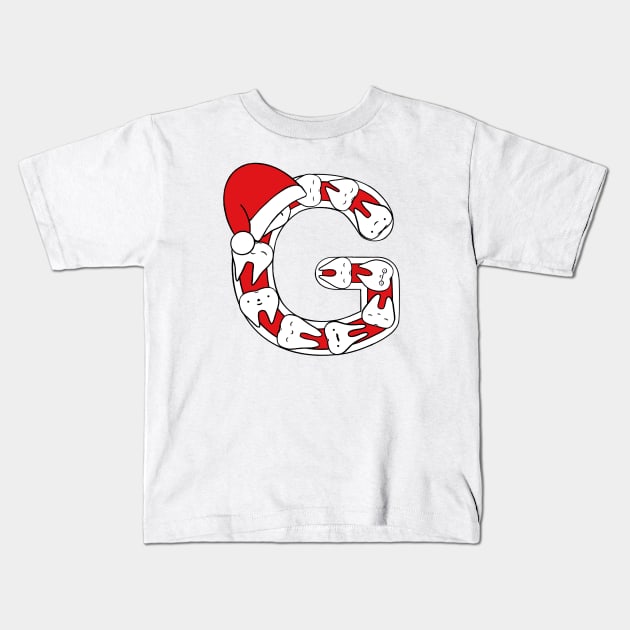 Letter G (Happimola Christmas Alphabet) Kids T-Shirt by Happimola